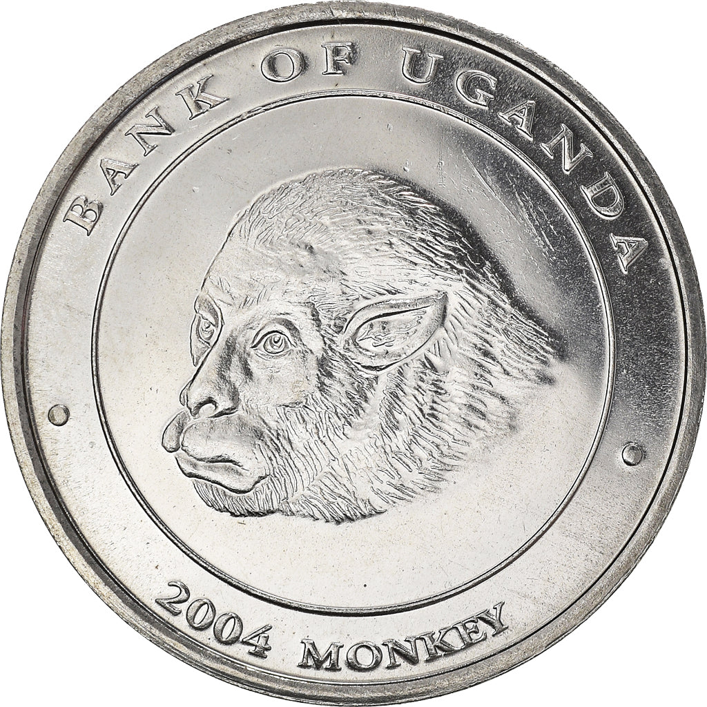 Coin, Uganda, 100 Shillings, 2004, MS(64), Nickel plated steel, KM:196