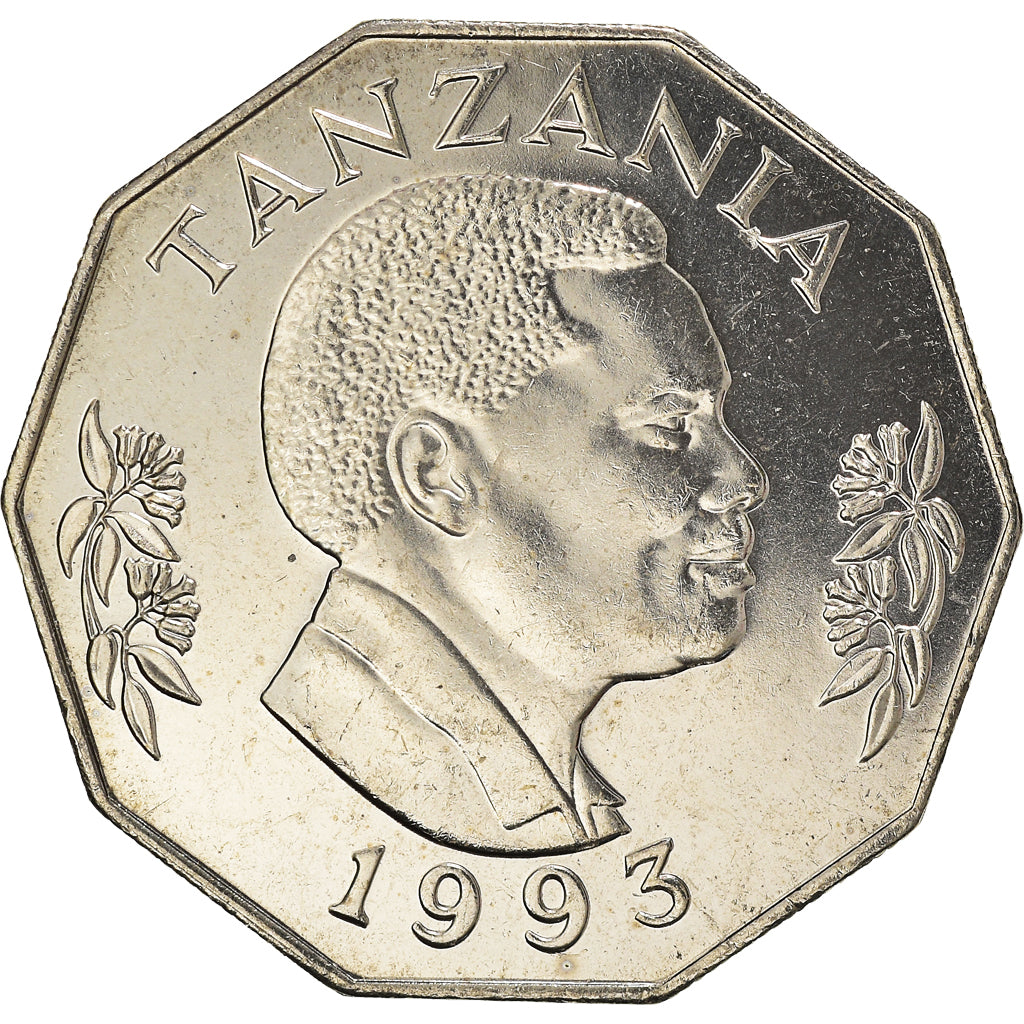 Monnaie, Tanzanie, 5 Shilingi, 1993, SPL+, Nickel Clad Steel, KM:23a.2