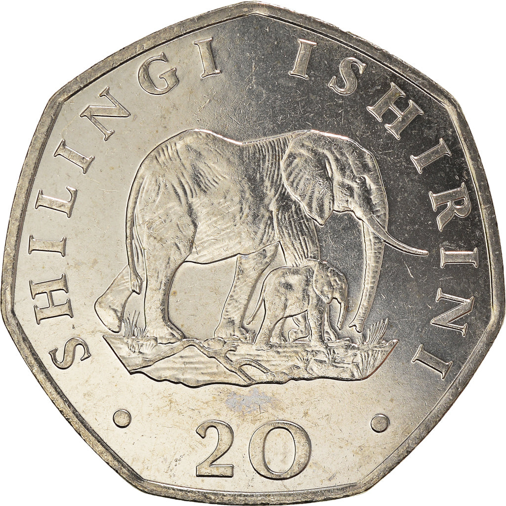 Coin, Tanzania, 20 Shilingi, 1992, MS(60-62), Nickel Bonded Steel, KM:27.2