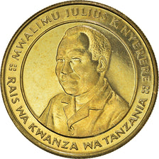 Coin, Tanzania, 100 Shilingi, 1994, MS(64), Brass plated steel, KM:32