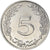 Moneda, Túnez, 5 Millim, 1997/AH1418, SC, Aluminio, KM:348