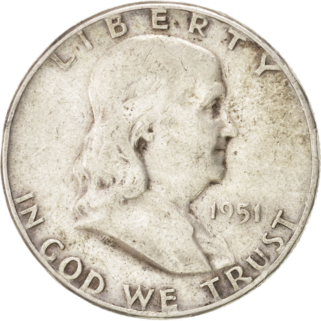 Stati Uniti, Franklin Half Dollar, Half Dollar, 1951, U.S. Mint, Philadelphia...