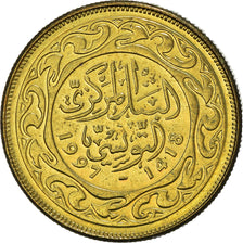Coin, Tunisia, 10 Millim, 1997, MS(64), Brass, KM:306