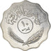 Moneda, Iraq, 10 Fils, 1981, EBC, Acero inoxidable, KM:126a
