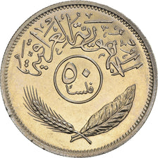 Coin, Iraq, 50 Fils, 1990, MS(64), Copper-nickel, KM:128
