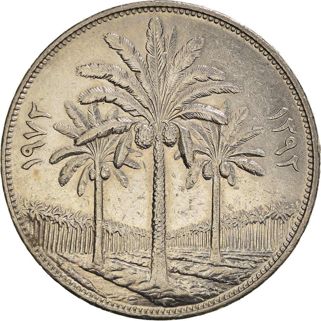 Moneta, Iraq, 250 Fils, 1972, BB+, Nichel, KM:135