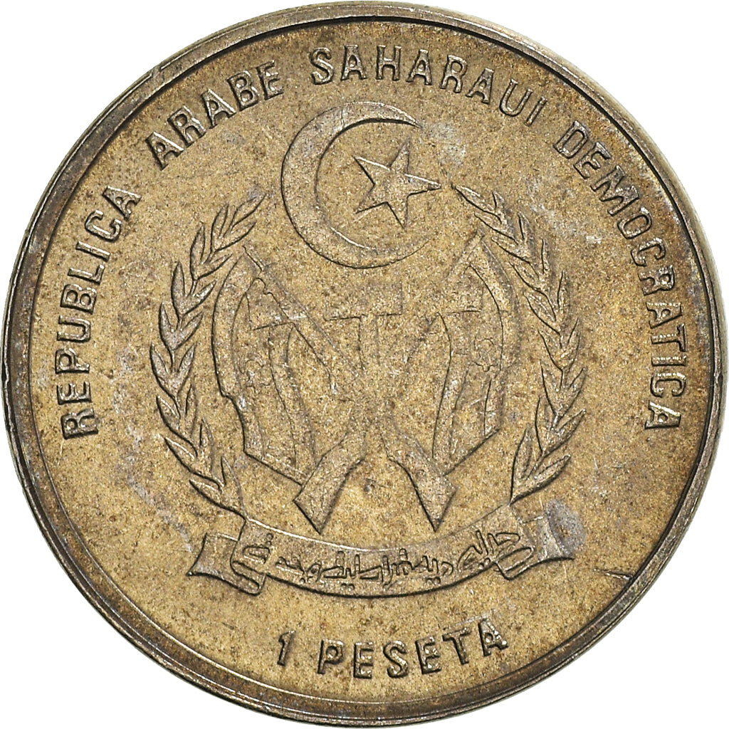 Moneda, REPÚBLICA DEMOCRÁTICA ÁRABE SAHARAUI, Peseta, 1992, EBC+, Cobre -