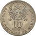 Coin, Mauritania, 10 Ouguiya, 1993, MS(64), Copper-nickel, KM:4