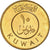 Moneta, Kuwejt, Jabir Ibn Ahmad, 10 Fils, 2001, MS(64), Mosiądz niklowy, KM:11