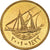 Moneta, Kuwejt, Jabir Ibn Ahmad, 10 Fils, 2001, MS(64), Mosiądz niklowy, KM:11