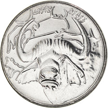 Coin, Algeria, Dinar, 1992, Algiers, AU(55-58), Stainless Steel, KM:129