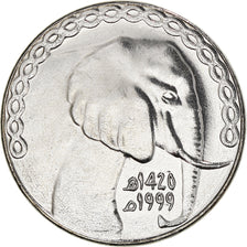 Coin, Algeria, 5 Dinars, 1999, Algiers, MS(63), Stainless Steel, KM:123