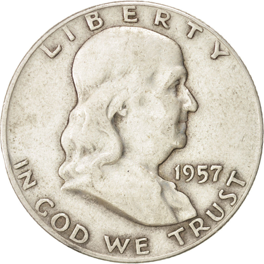 UNITED STATES, Franklin Half Dollar, Half Dollar, 1957, U.S. Mint, KM #199,...