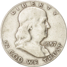 UNITED STATES, Franklin Half Dollar, Half Dollar, 1957, U.S. Mint, KM #199,...