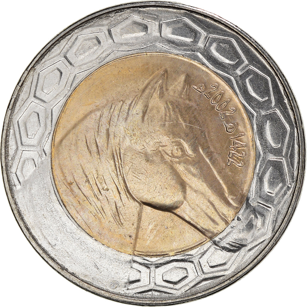 Coin, Algeria, 100 Dinars, 2002, Algiers, MS(63), Bi-Metallic, KM:132