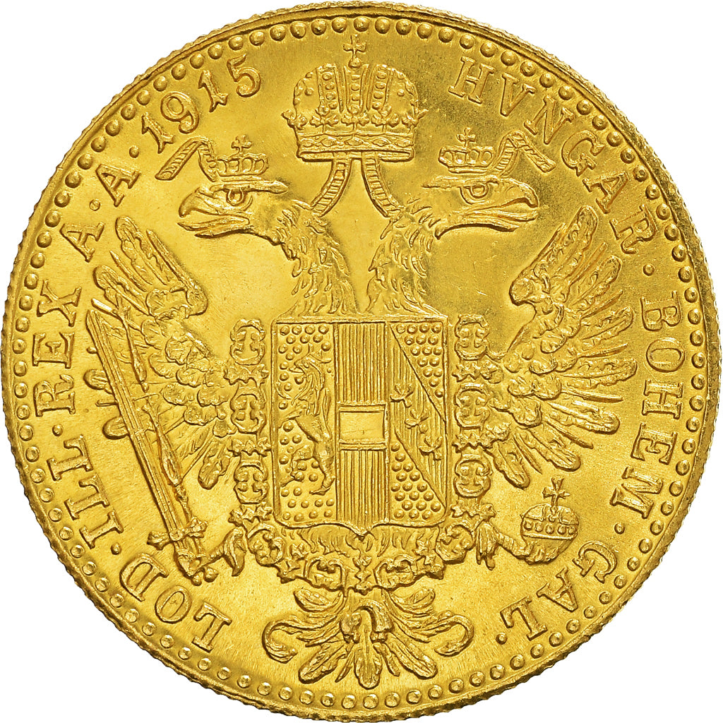 Münze, Österreich, Franz Joseph I, Ducat, 1915, Restrike, UNZ+, Gold, KM:2267