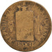 Moneda, Francia, Sol aux balances françoise, Sol, 1793, Strasbourg, BC, Bronce