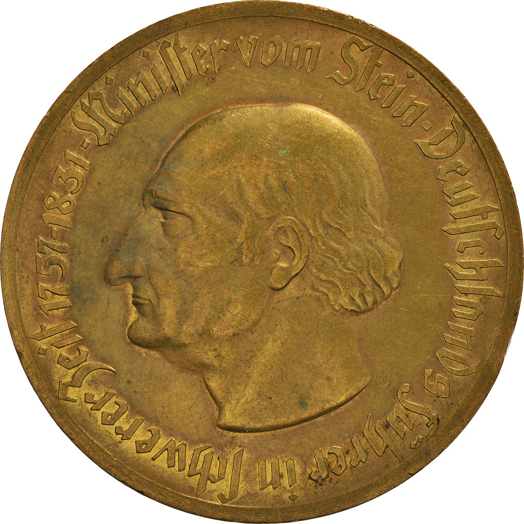 Coin, Germany, Vom Stein, 10 000 Mark, 1923, EF(40-45), Bronze-Aluminium