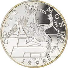 Coin, France, World Cup 98, Brésil, 10 Francs, 1998, Proof, MS(65-70), Silver