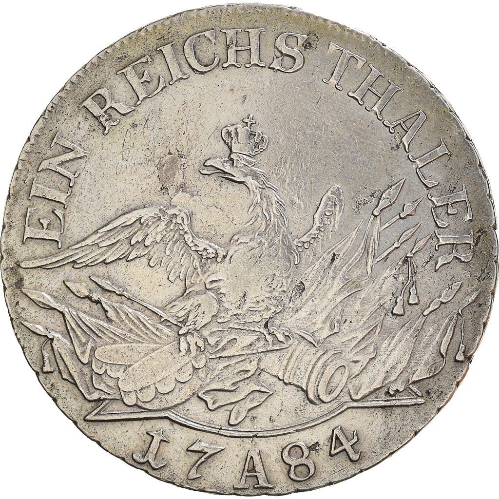Coin, German States, PRUSSIA, Friedrich II, Thaler, 1784, Berlin, EF(40-45)