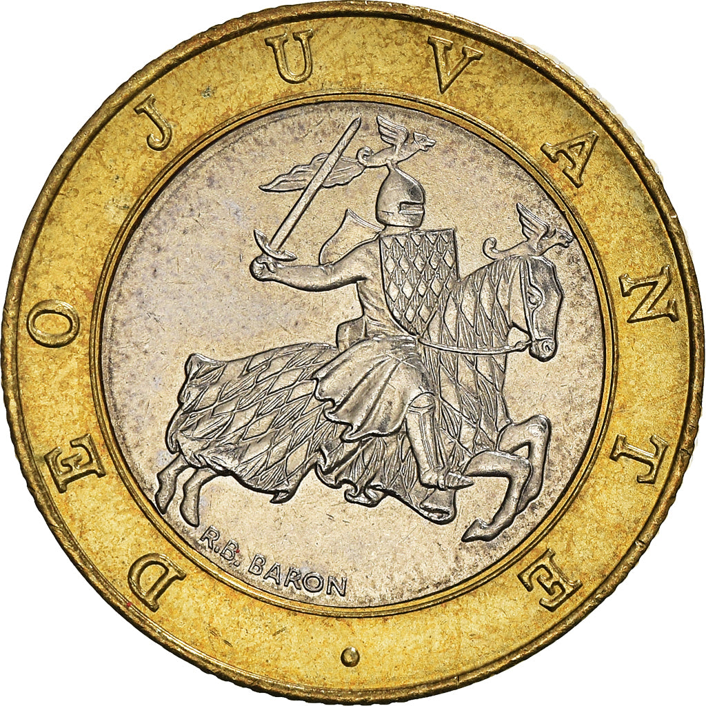 Coin, Monaco, Rainier III, 10 Francs, 2000, MS(60-62), Bi-Metallic, KM:163