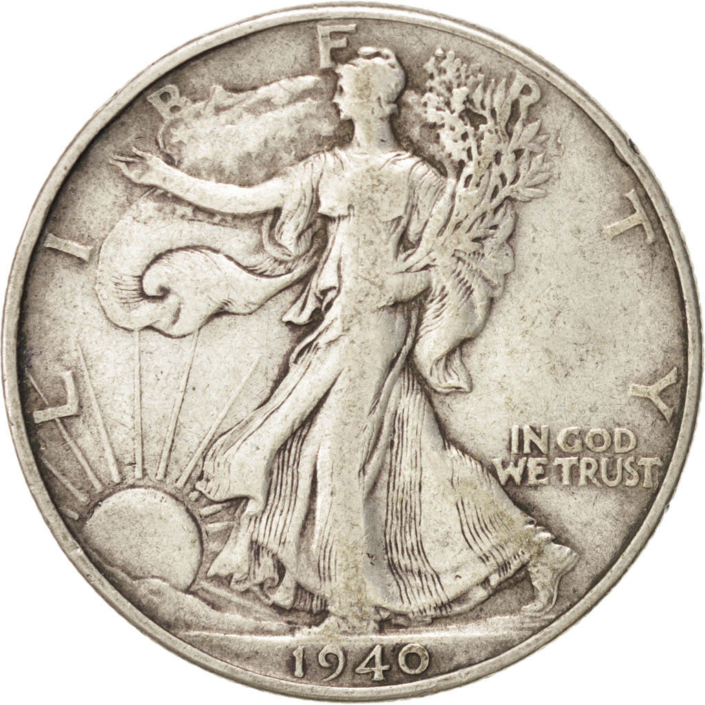 Stati Uniti, Walking Liberty Half Dollar, Half Dollar, 1940, U.S. Mint, Phila...