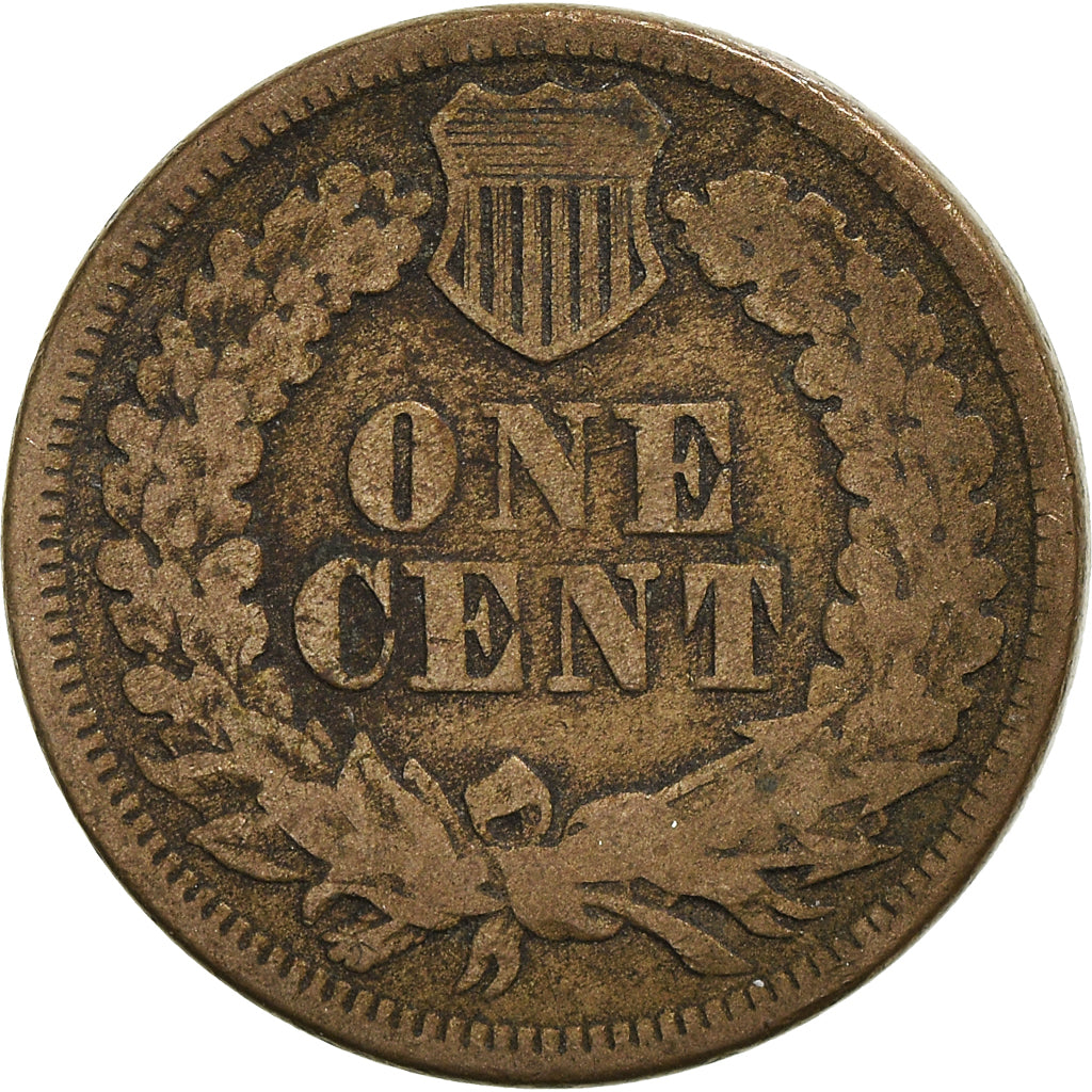 Coin, United States, Indian Head Cent, Cent, 1863, U.S. Mint, Philadelphia
