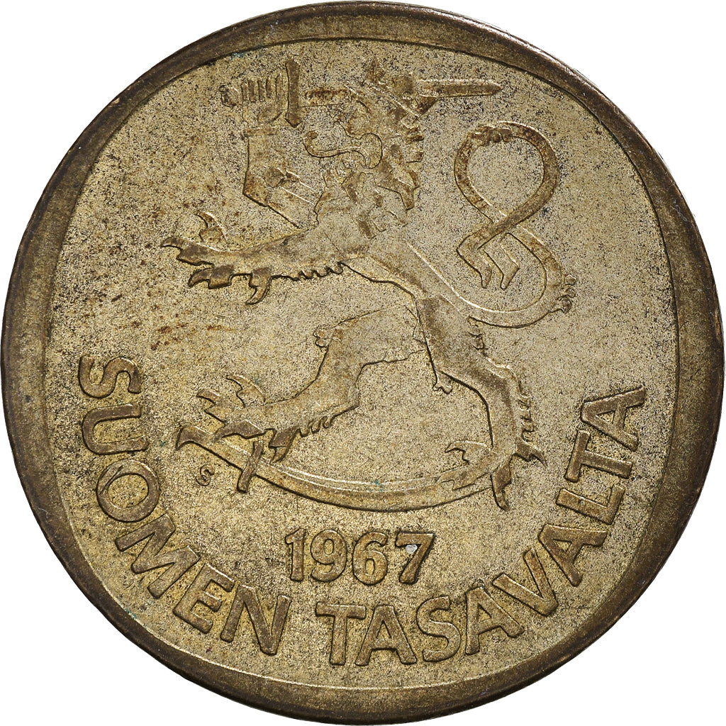 Coin, Finland, Markka, 1967, EF(40-45), Copper-nickel, KM:49a