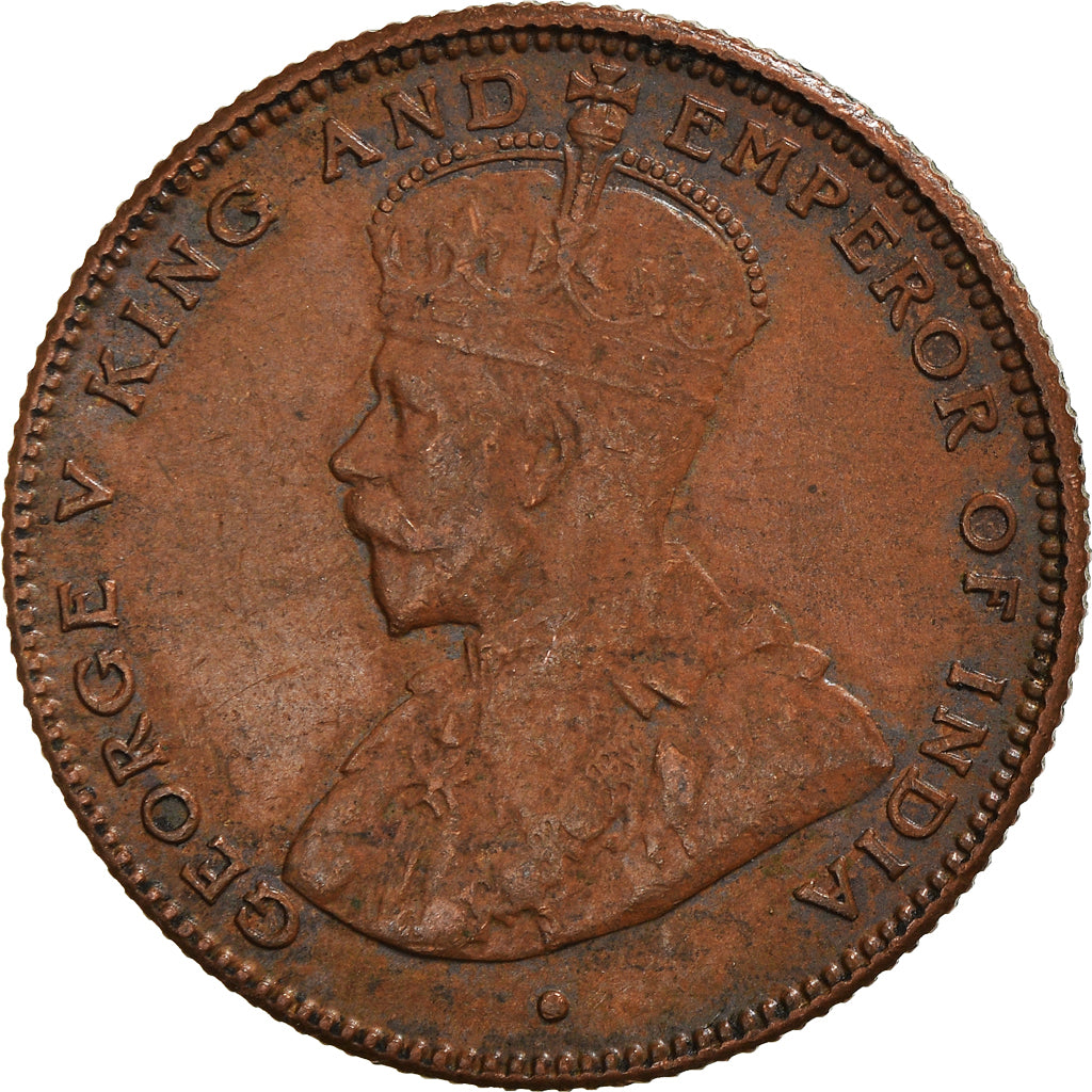 Münze, Straits Settlements, George V, 1/2 Cent, 1916, SS, Bronze, KM:28