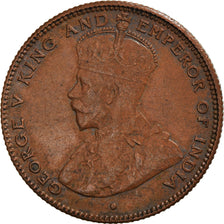 Münze, Straits Settlements, George V, 1/2 Cent, 1916, SS, Bronze, KM:28