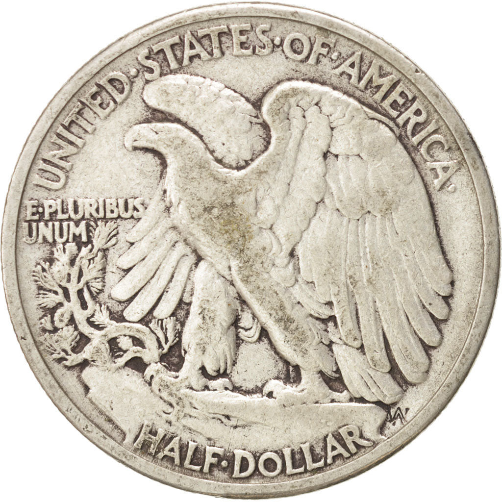 États-Unis, 1/2 Dollar Walking Liberty, 1942, Philadelphie, KM 142