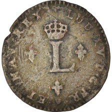 Coin, France, Louis XV, Double Sol, 1739, Strasbourg, VF(30-35), Billon