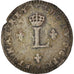 Coin, France, Louis XV, Double Sol, 1739, Strasbourg, VF(30-35), Billon