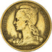 Moneda, La Reunión, 10 Francs, 1955, BC+, Aluminio - bronce, KM:10, Lecompte:78
