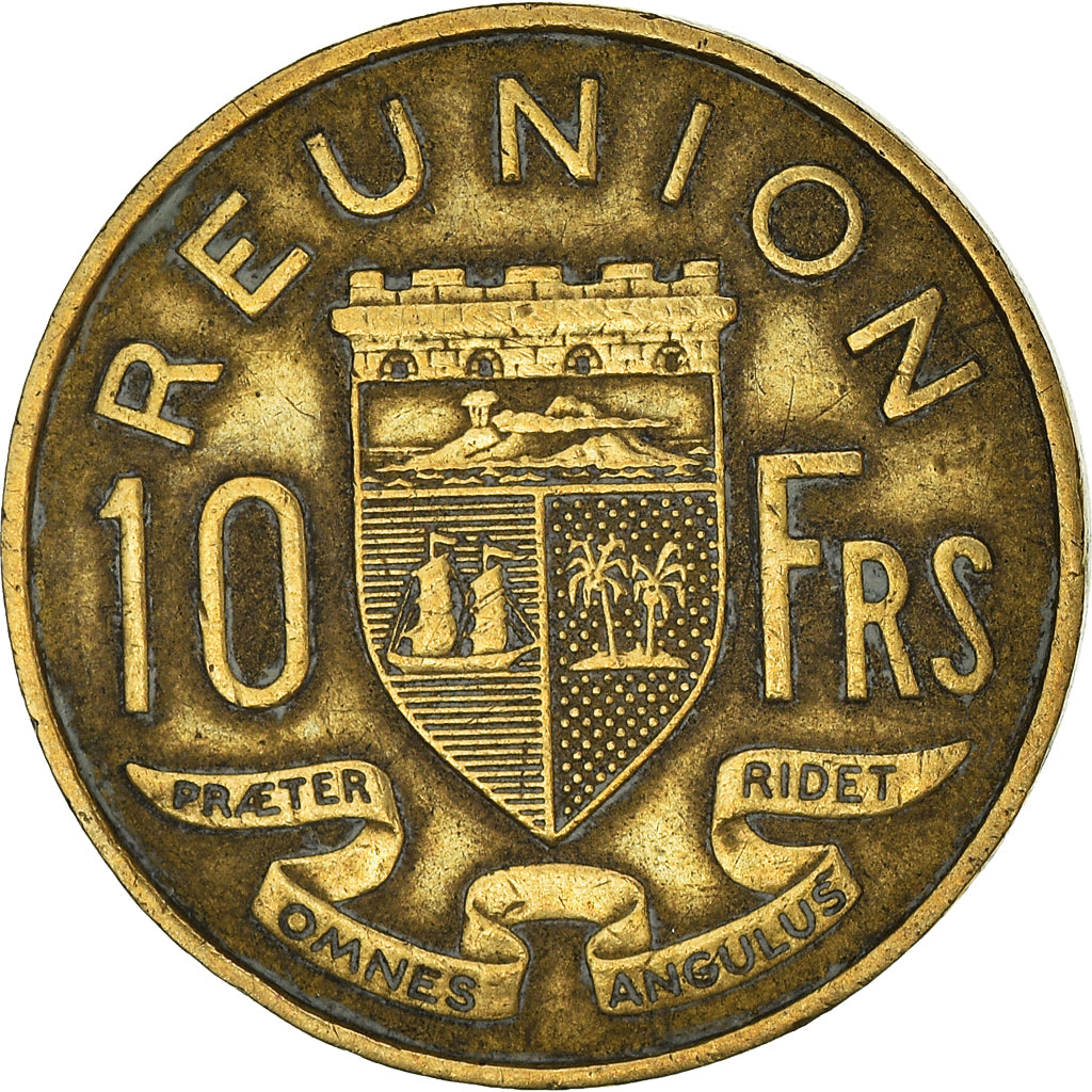 Monnaie, Réunion, 10 Francs, 1955, TB+, Bronze-Aluminium, KM:10, Lecompte:78