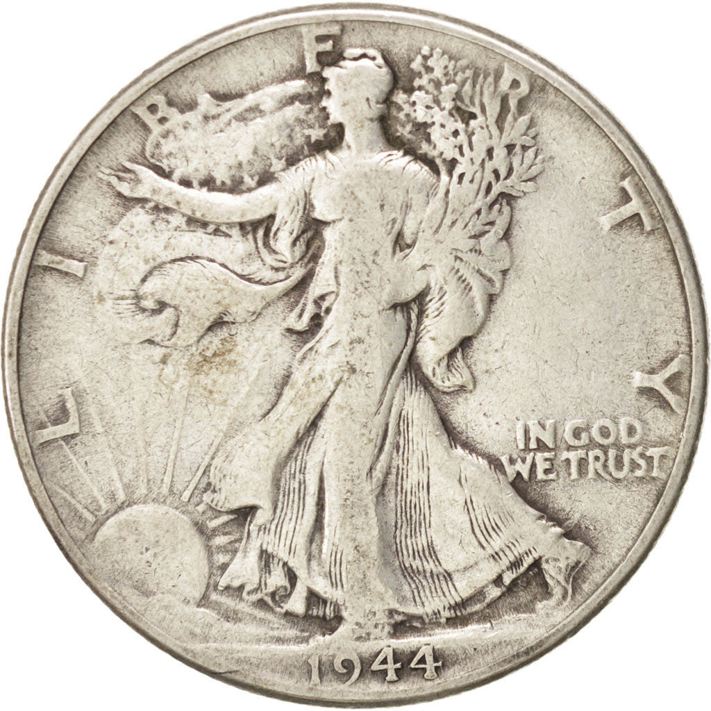 UNITED STATES, Walking Liberty Half Dollar, Half Dollar, 1944, U.S. Mint, KM...