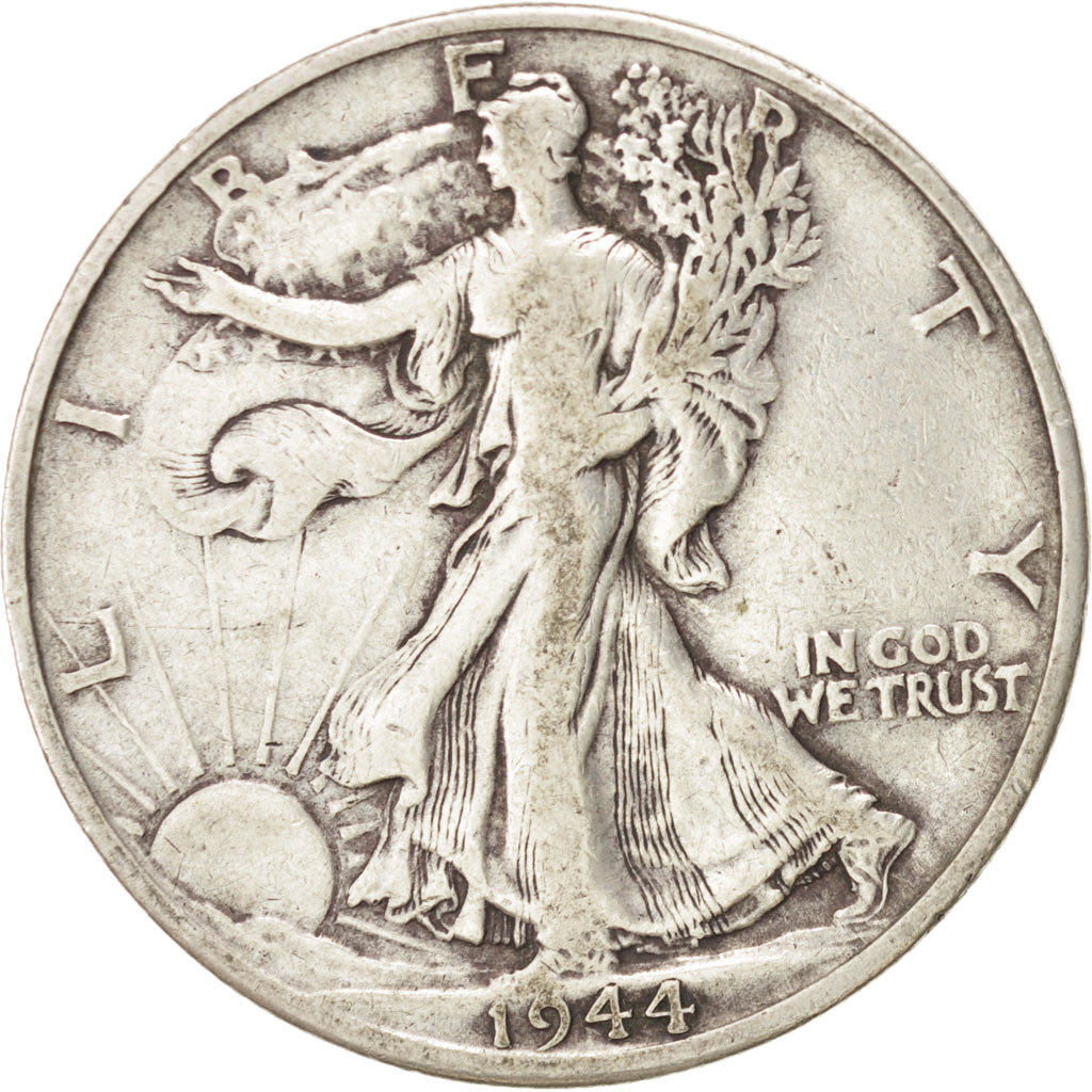 UNITED STATES, Walking Liberty Half Dollar, Half Dollar, 1944, U.S. Mint, KM...