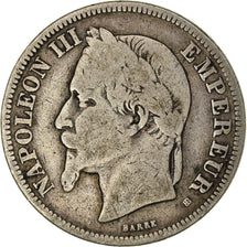 Munten, Frankrijk, Napoleon III, Napoléon III, 2 Francs, 1866, Strasbourg, FR