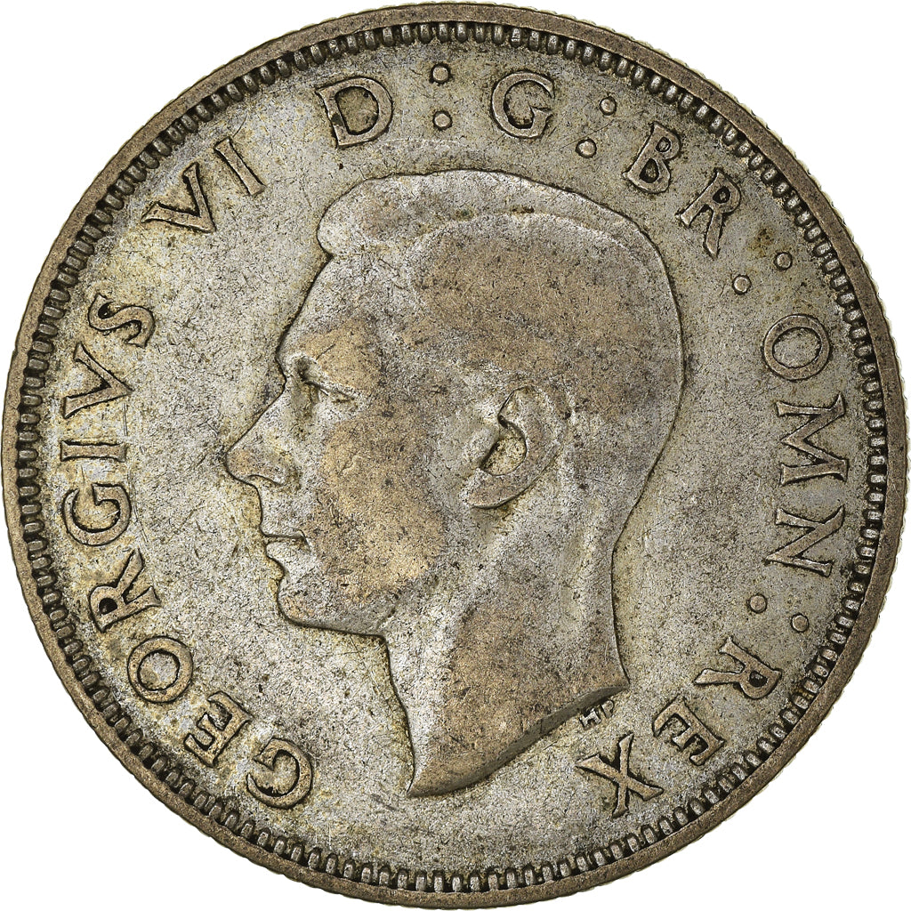 Coin, Great Britain, George VI, Florin, Two Shillings, 1937, EF(40-45), Silver