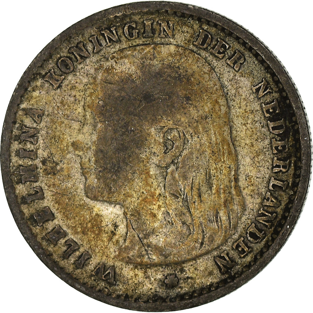 Coin, Netherlands, Wilhelmina I, 10 Cents, 1897, VF(30-35), Silver, KM:116