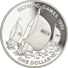 Coin, Bermuda, Elizabeth II, Dollar, 1993, MS(65-70), Silver, KM:85