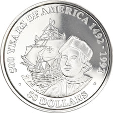Coin, Cook Islands, Elizabeth II, 50 Dollars, 1989, Franklin Mint, MS(65-70)