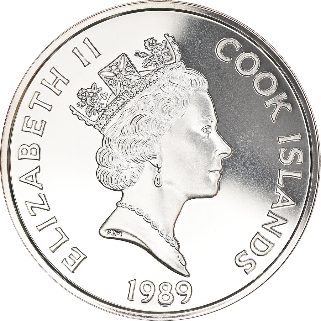 Coin, Cook Islands, Elizabeth II, 50 Dollars, 1989, Franklin Mint, MS(65-70)