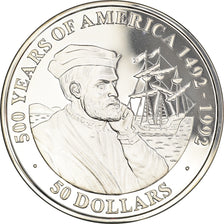 Moneta, Wyspy Cooka, Elizabeth II, 50 Dollars, 1990, Franklin Mint, MS(65-70)