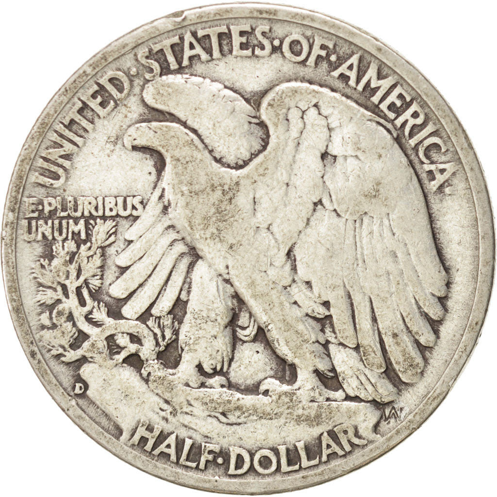 UNITED STATES, Walking Liberty Half Dollar, Half Dollar, 1945, U.S. Mint, KM...