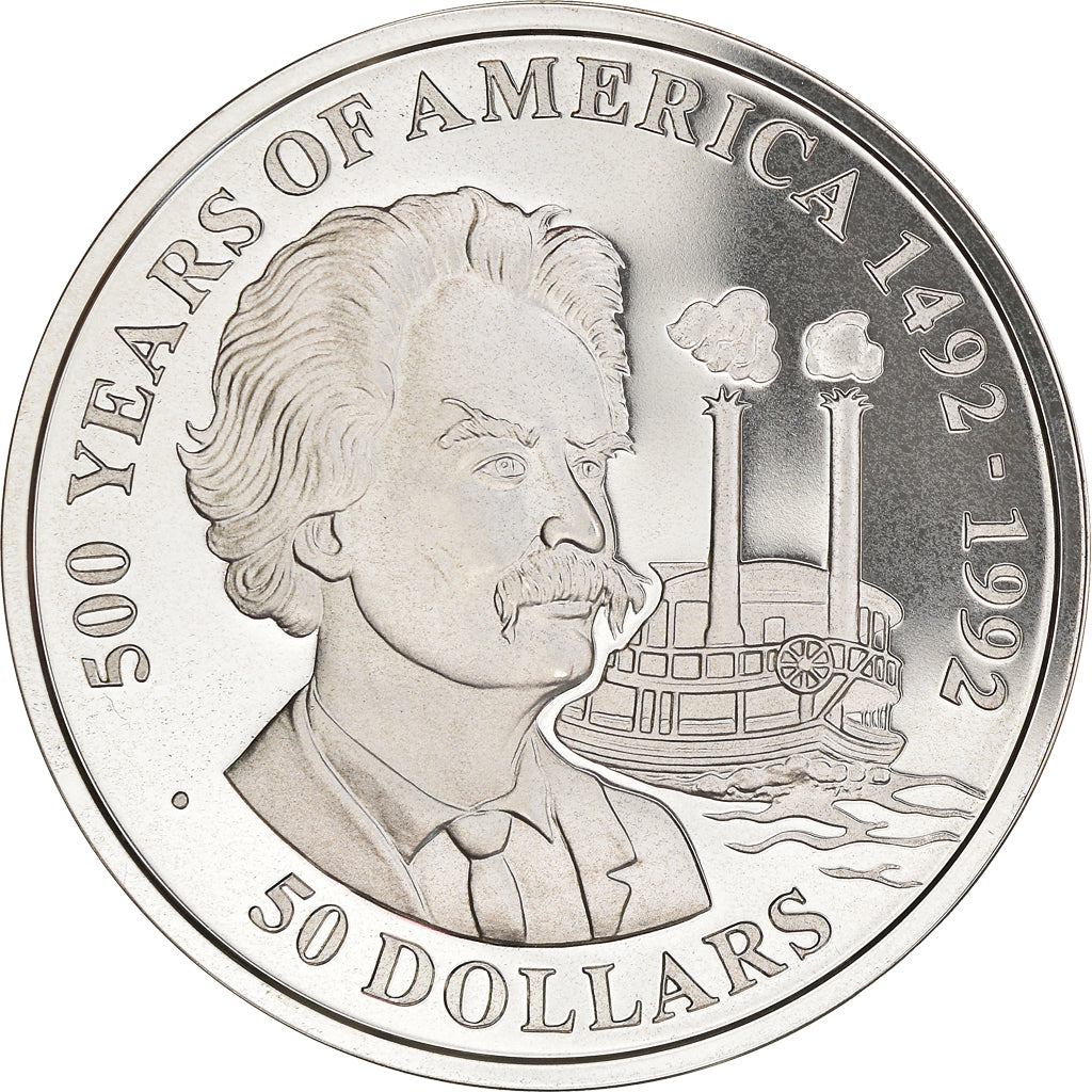 Coin, Cook Islands, Elizabeth II, 50 Dollars, 1990, Franklin Mint, MS(65-70)