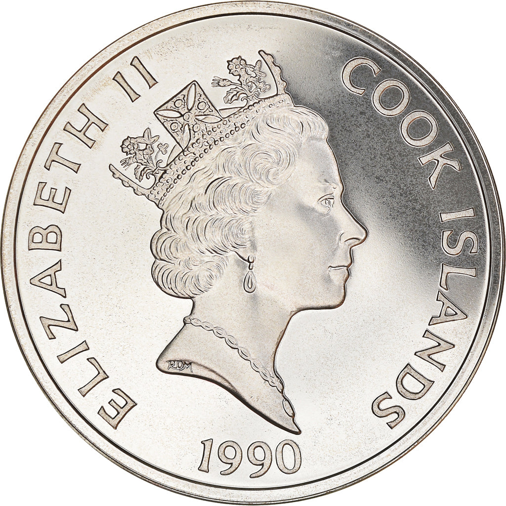 Coin, Cook Islands, Elizabeth II, 50 Dollars, 1990, Franklin Mint, MS(65-70)
