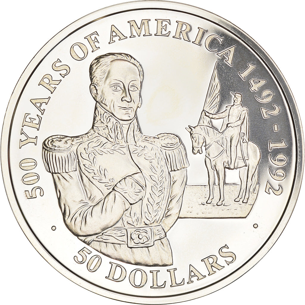 Coin, Cook Islands, Elizabeth II, 50 Dollars, 1990, Franklin Mint, MS(65-70)