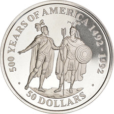 Coin, Cook Islands, Elizabeth II, 50 Dollars, 1990, Franklin Mint, MS(65-70)