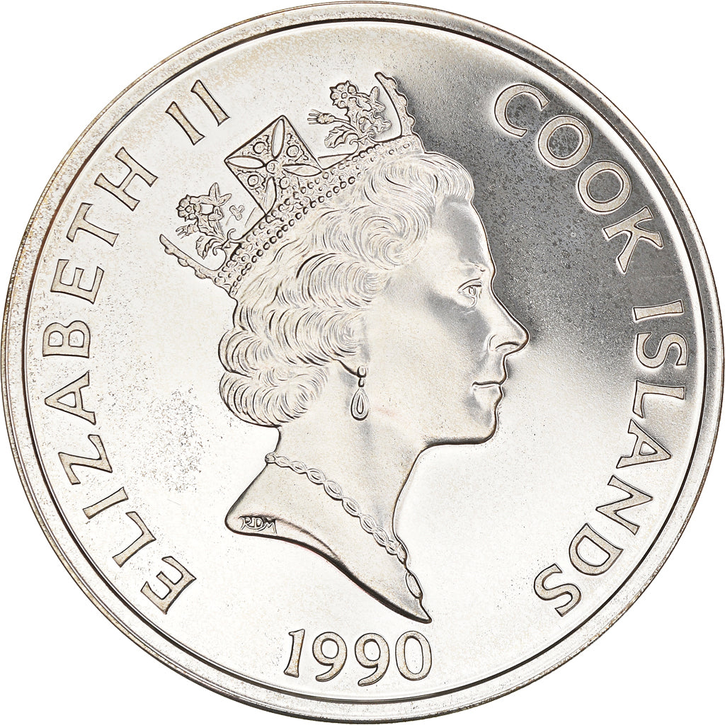 Coin, Cook Islands, Elizabeth II, 50 Dollars, 1990, Franklin Mint, MS(65-70)